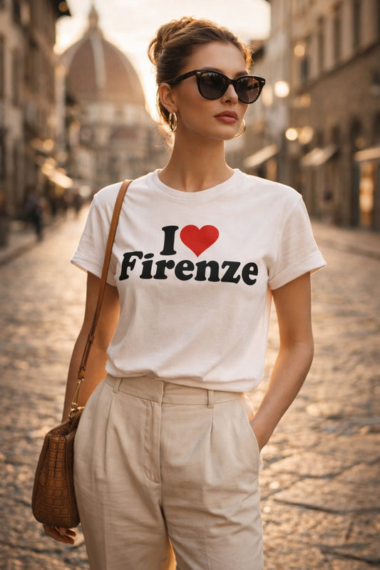 I Love Firenze T-Shirt — Classic Florence Heart Tee