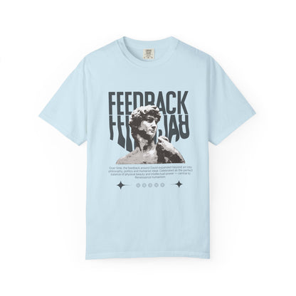 Preview only-Handcrafted Renaissance David Sculpture Unisex Garment-Dyed T-shirt.📦 Note:Not for Sale Yet. This item is part of our upcoming emotional gifting series.