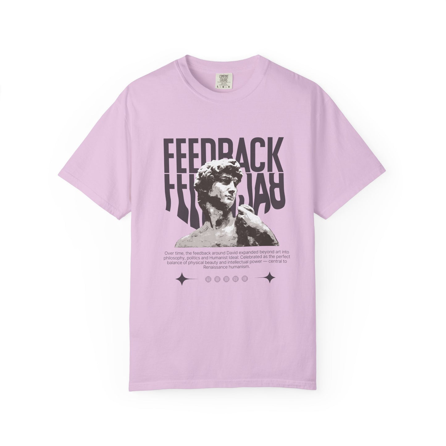 Preview only-Handcrafted Renaissance David Sculpture Unisex Garment-Dyed T-shirt.📦 Note:Not for Sale Yet. This item is part of our upcoming emotional gifting series.