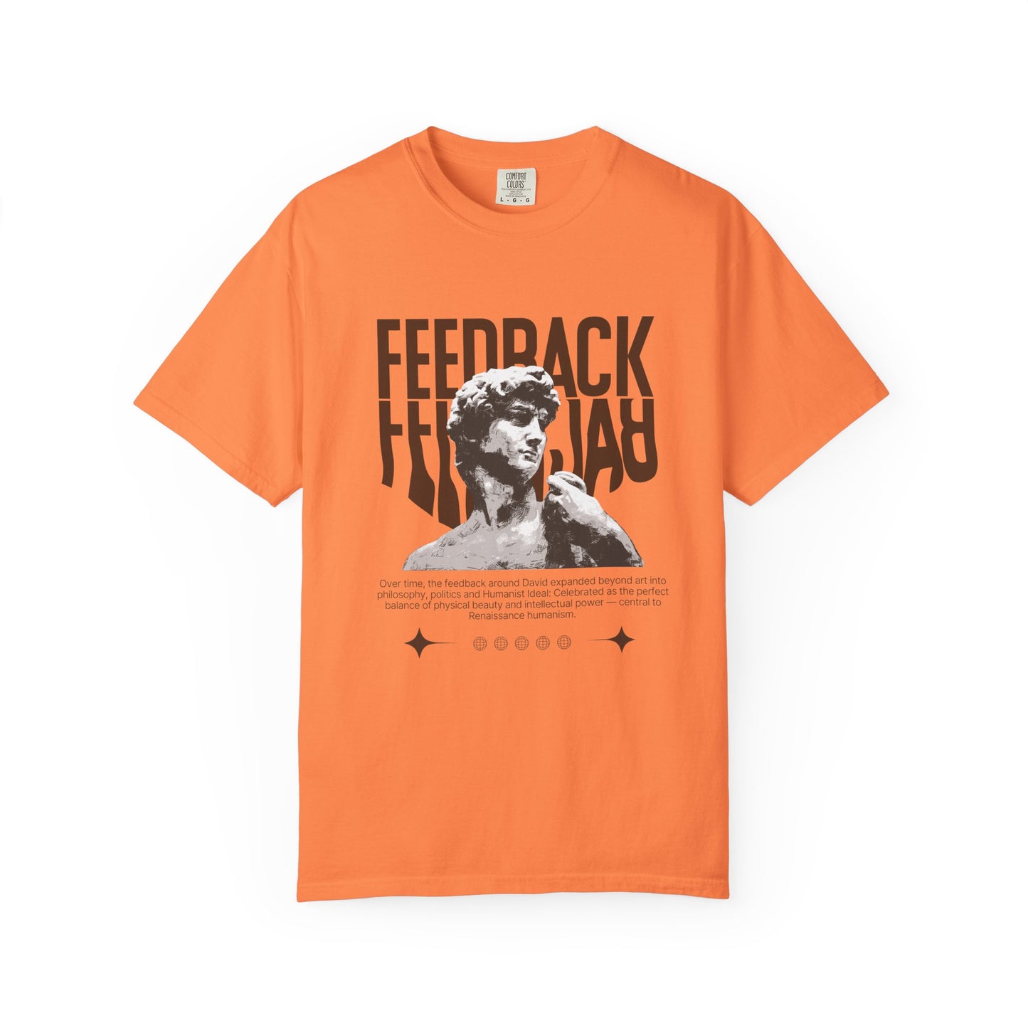 Preview only-Handcrafted Renaissance David Sculpture Unisex Garment-Dyed T-shirt.📦 Note:Not for Sale Yet. This item is part of our upcoming emotional gifting series.