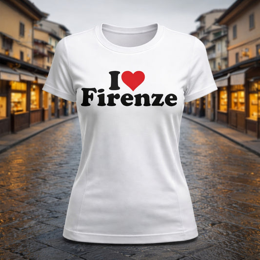 I Love Firenze T-Shirt — Classic Florence Heart Tee